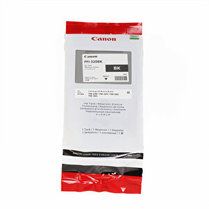 Feyza Bilişim® Canon Pfi-320 Bk (photo Black) Fotoğraf Siyahı Plotter Orijinal Mürekkep Kartuş 300 Ml. (2890c001)