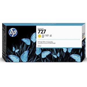 Feyza Bilişim® Hp 727 Yellow 300 Ml. Sarı Orijinal Plotter Designjet Mürekkep Kartuşu (f9j78a)