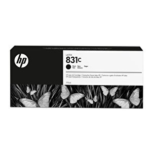 Feyza Bilişim® Hp 831c Black 775 Ml. Siyah Orijnal Latex Mürekkep Kartuşu (cz694a)