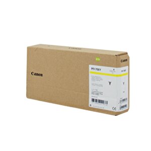 Feyza Bilişim® Canon Pfi-706 Y (yellow) Sarı Plotter Orijinal Mürekkep Kartuş 700 Ml. (6684b001)