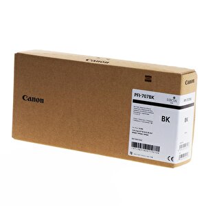 Feyza Bilişim® Canon Pfi-707 Bk (photo Black) Fotoğraf Siyahı Plotter Orijinal Mürekkep Kartuş 700 Ml. (9821b001)