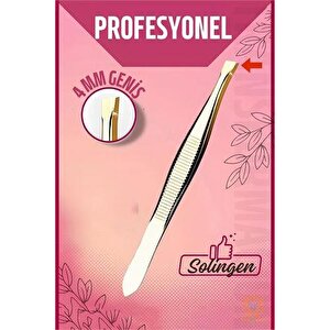 Modacar 4 Mm Geniş Uçlu Cımbız Çelik Solingen Professional