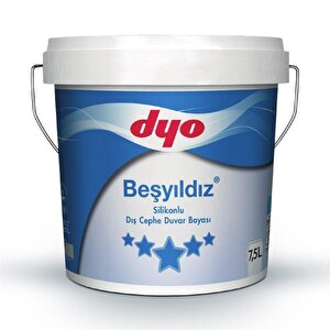 Beşyıldız Silikonlu Dış Cephe Boyası 7.5 Lt İztuzu İztuzu