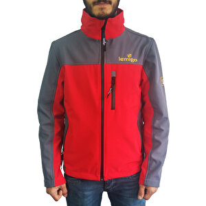 Lemigo Softshell Kırmızı-gri Mont L