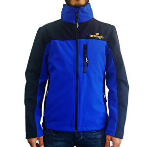Lemigo Softshell Mavi-siyah Mont 3xl