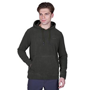 Alpinist Cliff Erkek Kapşonlu Polar Haki (600509) Xl
