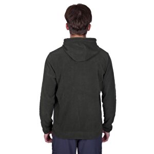 Alpinist Cliff Erkek Kapşonlu Polar Haki (600509) Xl