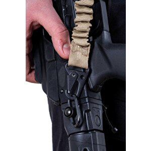 Tüfek Askı Kayışı - Savage - Çift Nokta Yaylı - Tactical - Kum