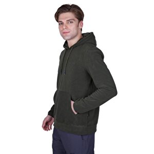Alpinist Cliff Erkek Kapşonlu Polar Haki (600509) L