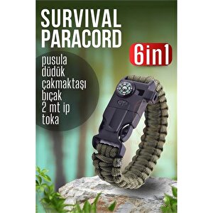 Modacar Survival Kit Paracord Kamp Kiti Hayatta Kalma Kamp Bilekliği