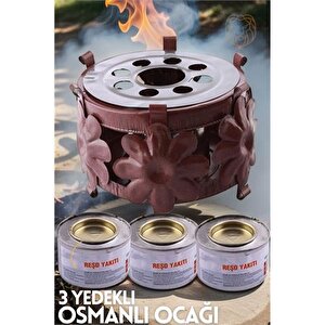 Modacar Osmanlı Ocağı 3 Adet Yedek Reşo Jel Yakıtı 718436