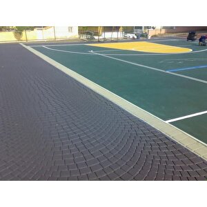 İsonem Street Paint Asfalt Ve Beton Zemin Boyası 18 Kg Brick Red-1