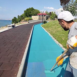 İsonem Street Paint Asfalt Ve Beton Zemin Boyası 18 Kg Brick Red-2