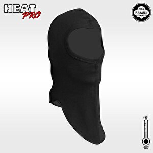 Çocuk Kar Maskesi - Heatpro - Siyah - Argeus 6-8 Yaş
