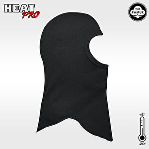 Çocuk Kar Maskesi - Heatpro - Siyah - Argeus 6-8 Yaş