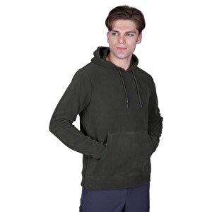 Alpinist Cliff Erkek Kapşonlu Polar Haki (600509) M