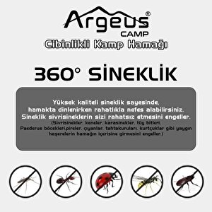 Argeus Cibinlikli Kamp Hamağı Siyah
