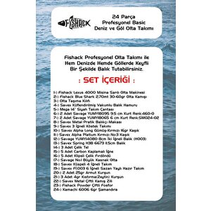 Fishack 24 Parça Deniz Ve Göl Olta Seti - 2.70mt / 30-60gr