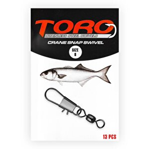 Protackle Crane Klipsli Fırdöndü 13'li No: 8 (sw145)