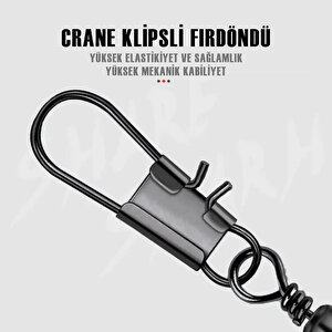 Protackle Crane Klipsli Fırdöndü 12'li No: 3 (sw145)