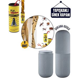 Modacar 8 Adet Yapışkanlı Sinek Şeridi Korumalı Kutulu