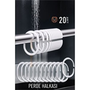 Modacar Banyo Perde Halkaları 20 Adet