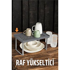 Modacar Dolap İçi Raf Yükseltici Gri̇ Boundless Design