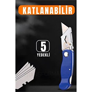 Modacar Katlanabilir Halı Kesme Bıçağı Maket Bıçağı Koli Plastik Deri Pvc Kesme Bıçağı