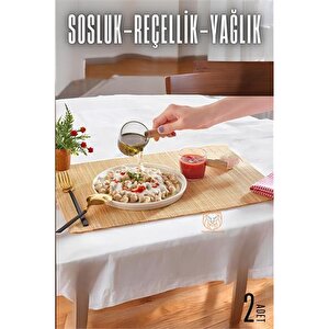 Modacar Reçellik Sosluk  Ahşap Saplı Mika 2 Adet