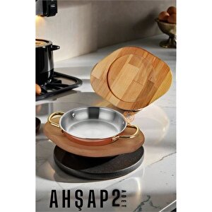Modacar Ahşap Sahan Altlığı 2 Adet