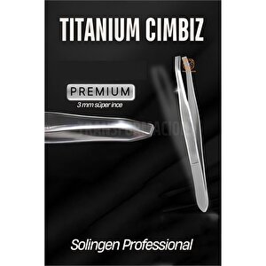 Modacar 3 Mm İnce Uçlu Cımbız Titanyum Çelik Solingen Professional