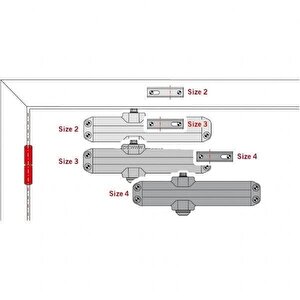 Dorma Dormakaba Ts Compact 2-4 Montaj Ayarlı Hidrolik Kapı Yayı Kapatıcı