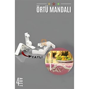Modacar Yaylı Masa Örtüsü Mandalı 4 Adet