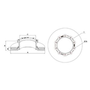 Fren Diski  Ford Cargo 1840 Dc462a315a 120 03