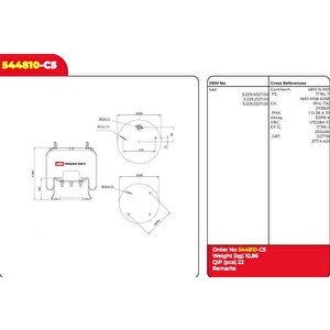 Suspansiyon Korugu Komple Scania Saf Dorse 2 Civat 3229002700