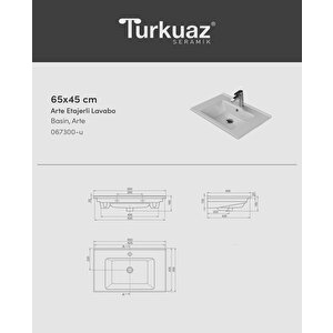 Banyo Dolabı, Ayna Ve Lavabo Seti, 65 Cm, İnci Gri
