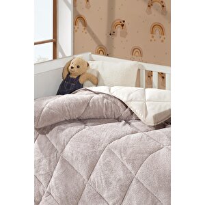 Lüx Wellsoft Yorgan Çift Taraflı Bebek Yorganı 95x145 Krem