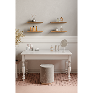 30 Cm 4lü Safir Meşe Mdf Uçan Duvar Rafı Gizli Bağlantı Kitaplık