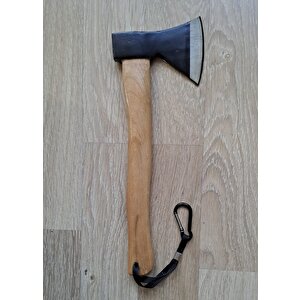 Ahşap saplı Odun Kesme Baltası Orman Bahçe Doğa Kamp için Nacak Balta Orman Aktiviteleri 600gr