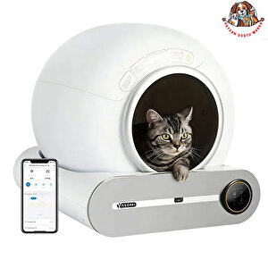 Smart Cat Cleaner 9lt Kapasiteli Ve Wifi Uygulama Bağlantılı Kedi Tuvaleti