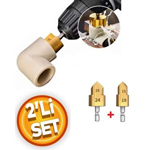Pprc Pvc Su Boru Havşası Tesisatcı Tamir Onarım Tamir Delme Genişletme Tıraş Boru Paftası 25mm ve 20mm Plastik Boru Kaynak Birleştirme