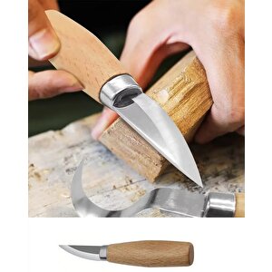 Ahşap işleme oyma bıçak seti 3 Parçalı Kaşık Kuksa Oyma Kıvrık uçlu ıskarpela Set