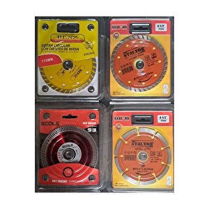 Mermer Granit Seramik Beton Taş kesici disk Seti 115mm Kesme Daire Disk Bıçak Takımı 4 Parça