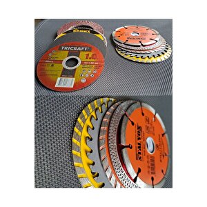 Ahşap Metal Mermer Granit Seramik Kesici Disk Seti Kesme Zımparalama Daire Disk Bıçak Takımı 115mm