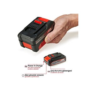 Einhell Şarjlı Matkap Için Yedek Batarya 18v Volt Şarjlı Makine Aküsü 5 Pil Grubu 2,5 Amper
