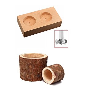 Ahşap Delme Panç Seti 35mm 45mm 55mm 3lü Karot Set Matkap Freze Ucu Menteşe