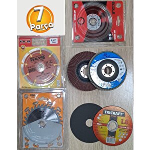 115mm Ahşap Metal Mermer Granit Seramik kesici disk Seti Kesme Zımparalama Daire Disk Bıcak ispirel