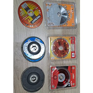 115mm Ahşap Metal Mermer Granit Seramik kesici disk Seti Kesme Zımparalama Daire Disk Bıcak ispirel