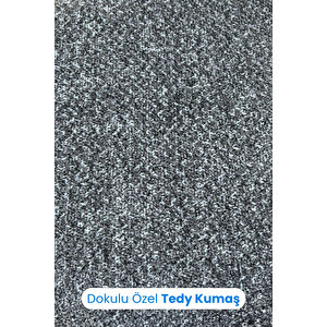 Siyah Tedy Ev Ofis Sekreter Personel Çalışma Sandalyesi Beyaz Büro Personel Çalışma Koltuğu