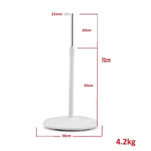 Vantilatör Ayağı Teleskopik Borulu Simit Ayak Fan Pervane Ayağı 38x70cm Üniversal Tüm Markalara uyumlu